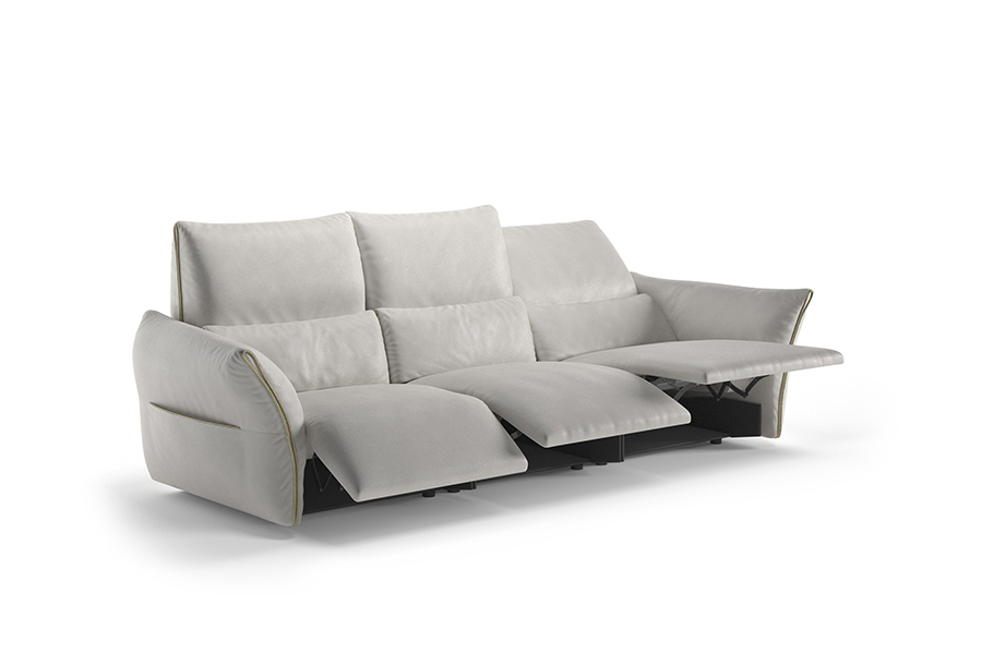 canapea natuzzi italia homeitaly model wellbe 0003 0125631 NATUZZI WellBe Leather Section 3 Le Mans 15CW Le Mans Gold